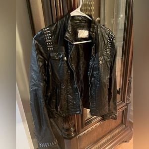 Faux leather jacket